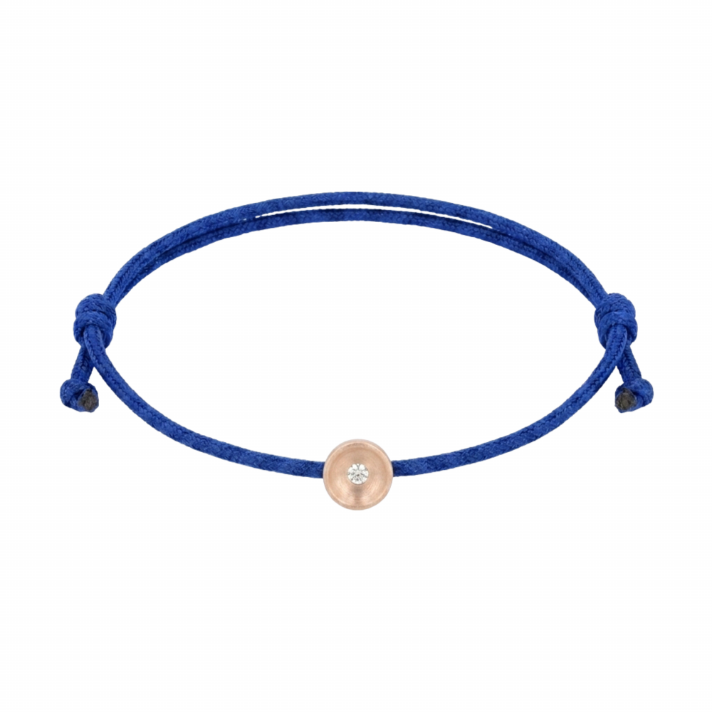 Blue thread bracelet