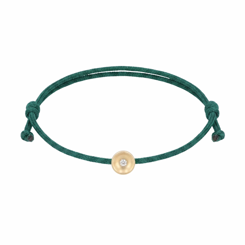 Green thread bracelet