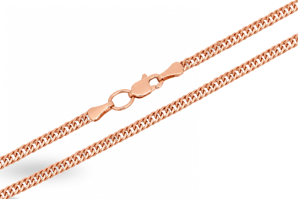 Gold gourmet weave chain