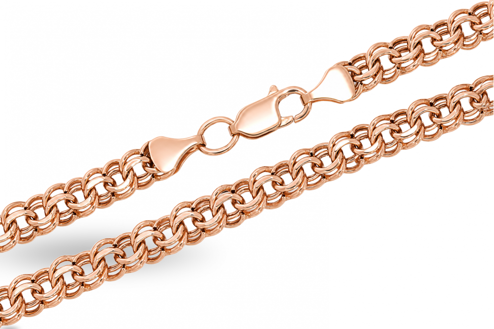 Gold bismarck weave chain