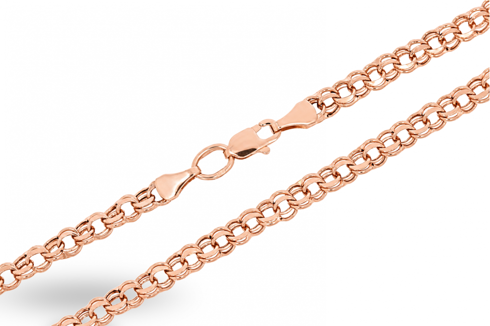 Gold bismarck weave chain