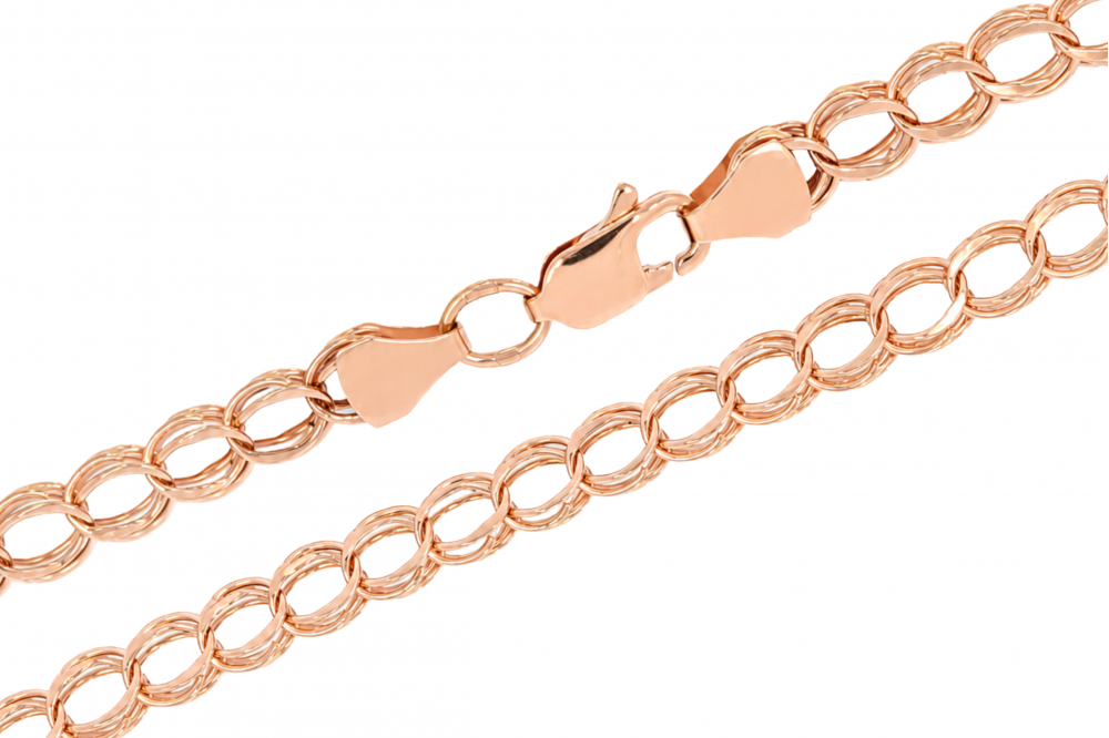 Gold bismarck weave chain
