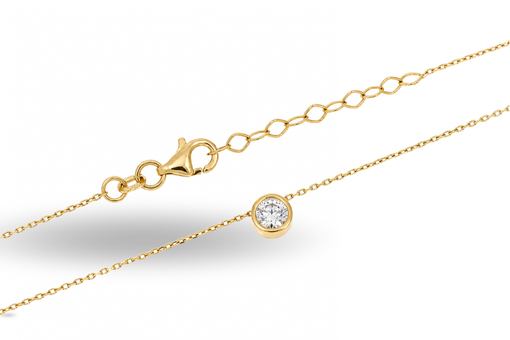 Golden chain with pendant