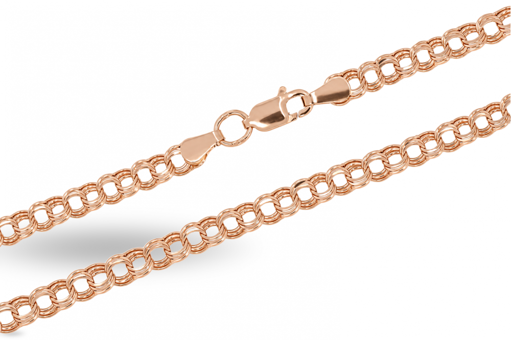 Gold bismarck weave chain