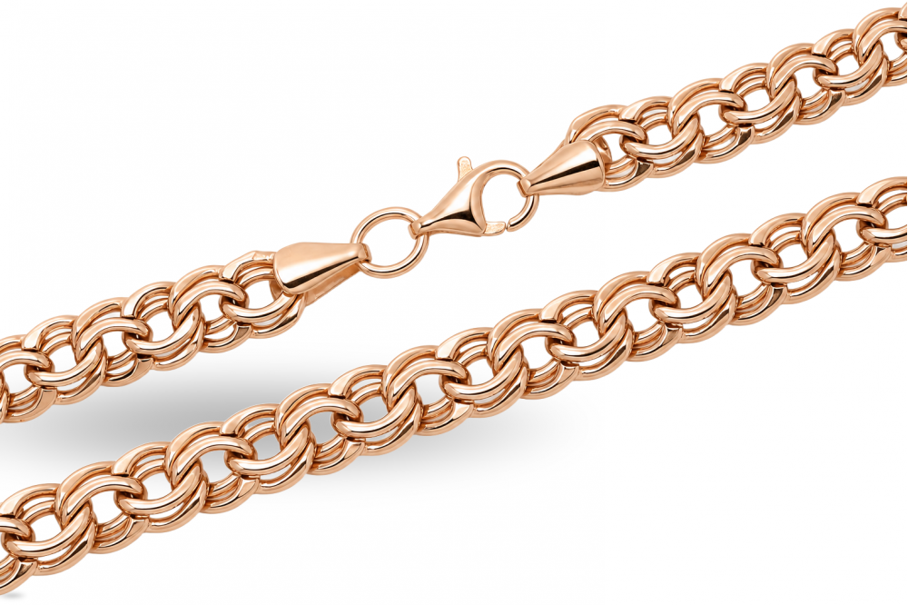 Gold bismarck weave chain