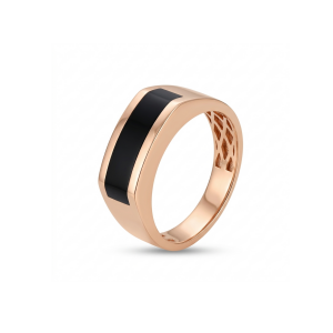 Golden men's ring