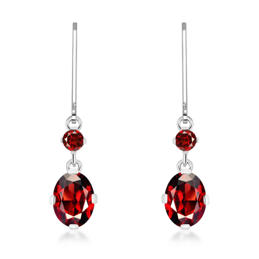 Silver earrings