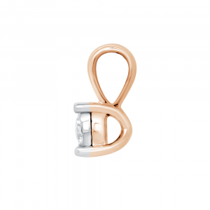Golden pendant with with diamond