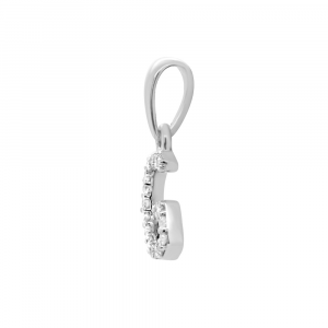 Golden pendant with diamond