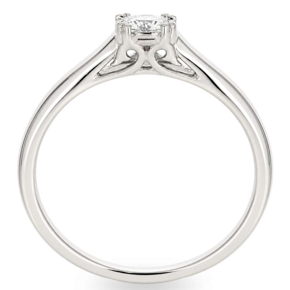 Gold ring with diamond