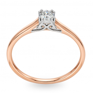Gold ring with diamond