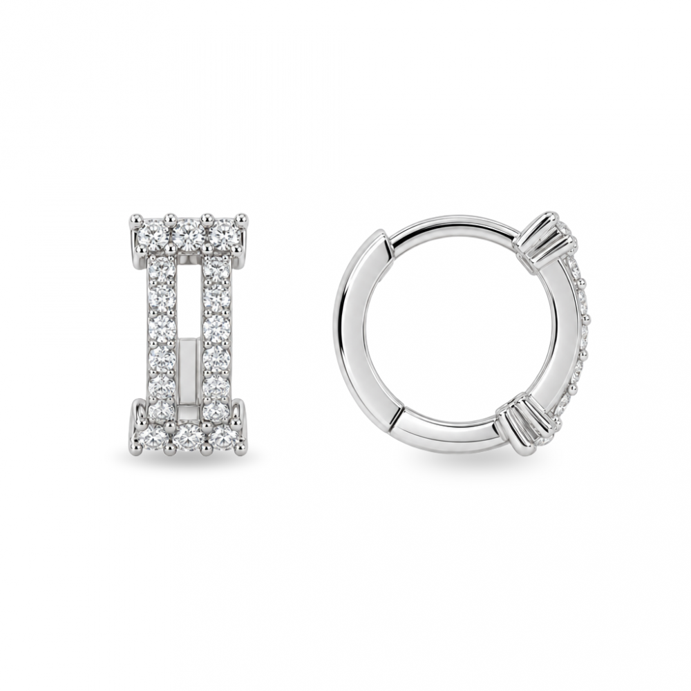 Silver earrings