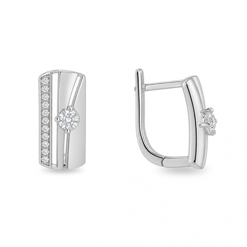 Silver earrings