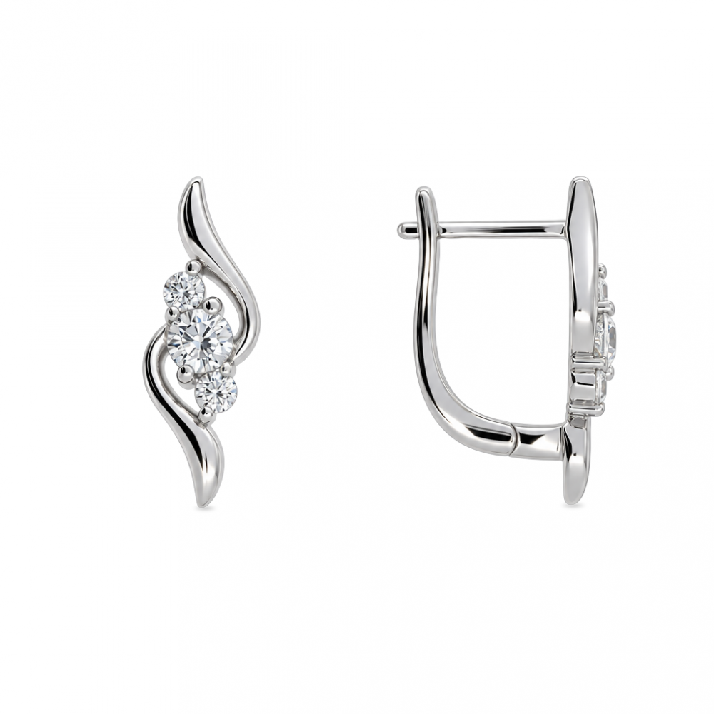 Silver earrings