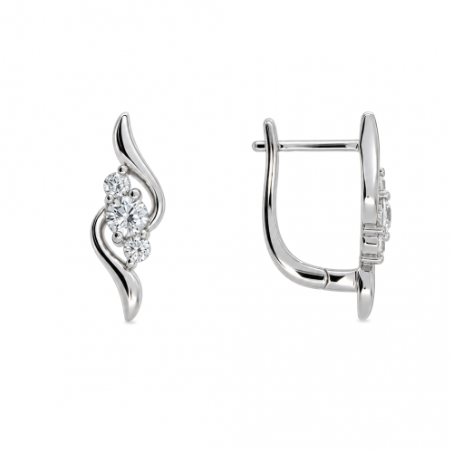 Silver earrings