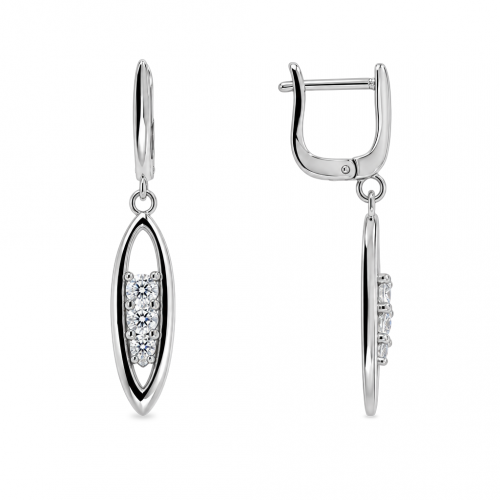 Silver earrings