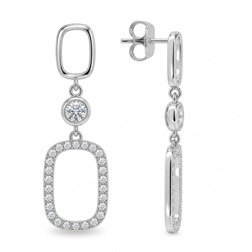 Silver earrings