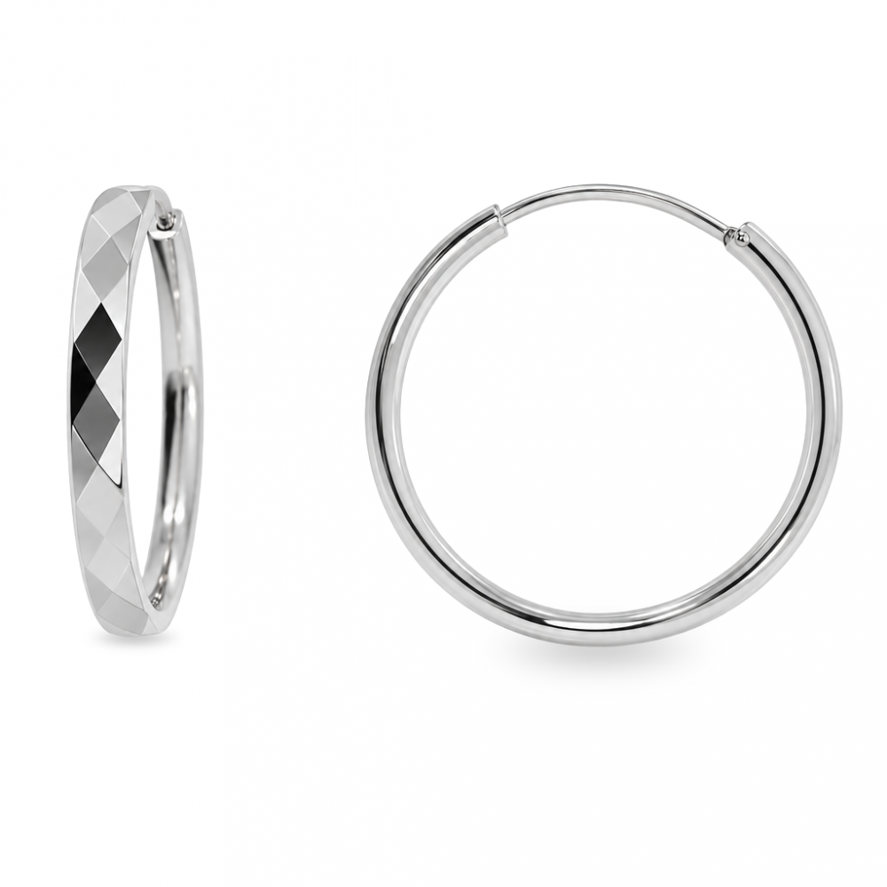 Silver earrings
