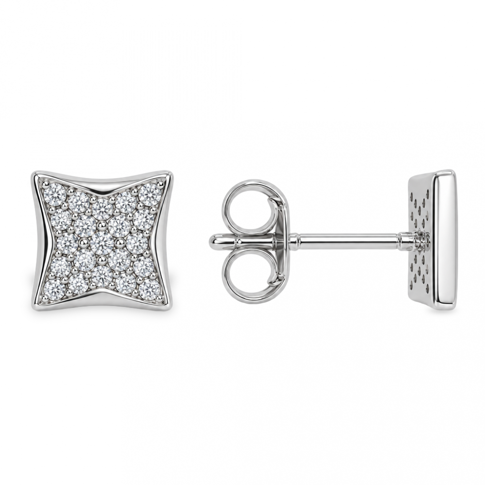Silver earrings