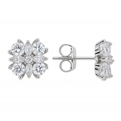 Silver earrings
