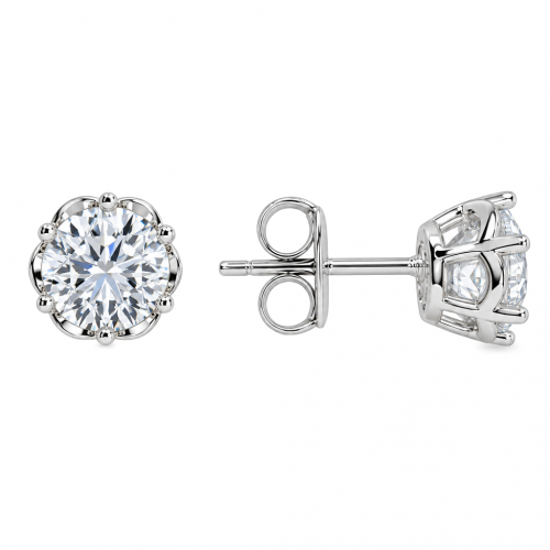 Silver earrings