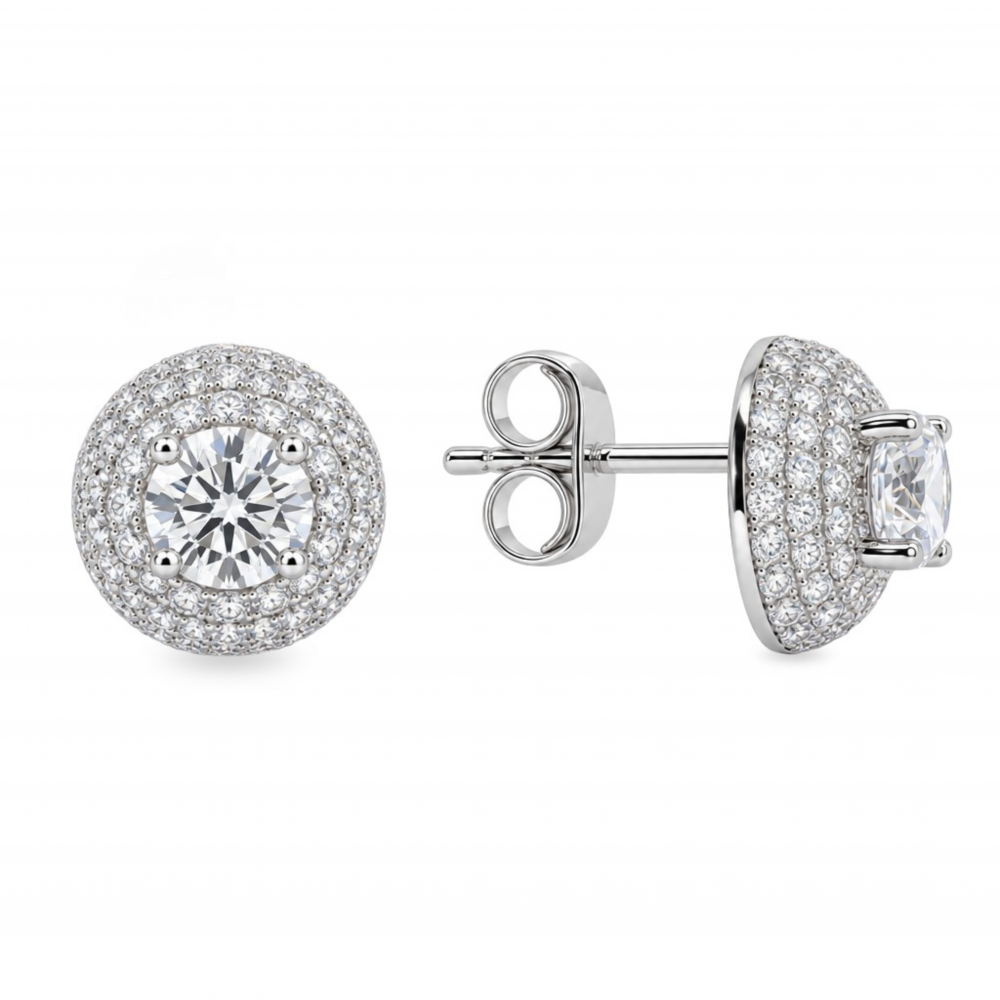 Silver earrings