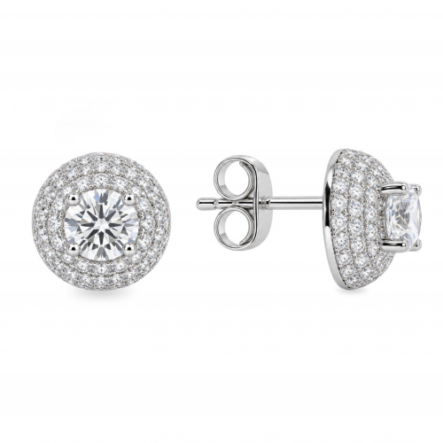 Silver earrings