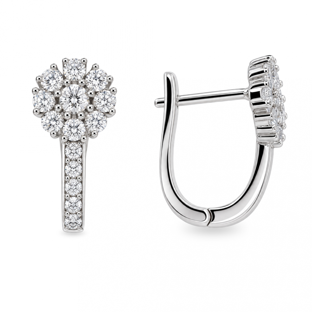 Silver earrings