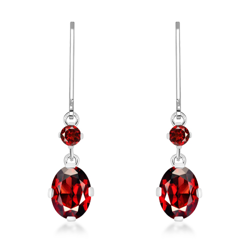 Silver earrings