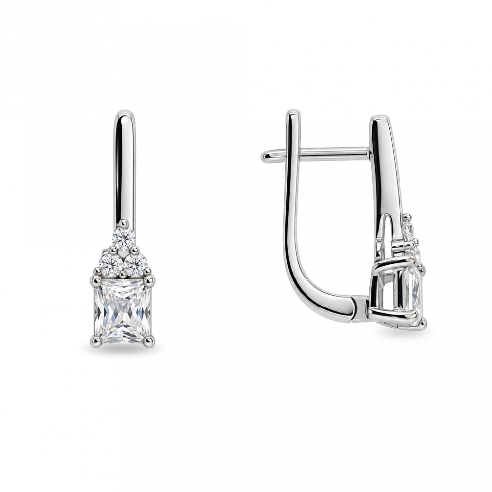 Silver earrings