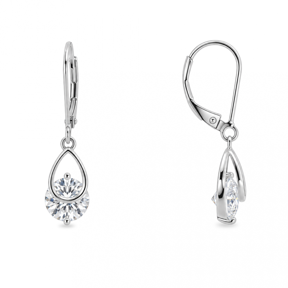 Silver earrings