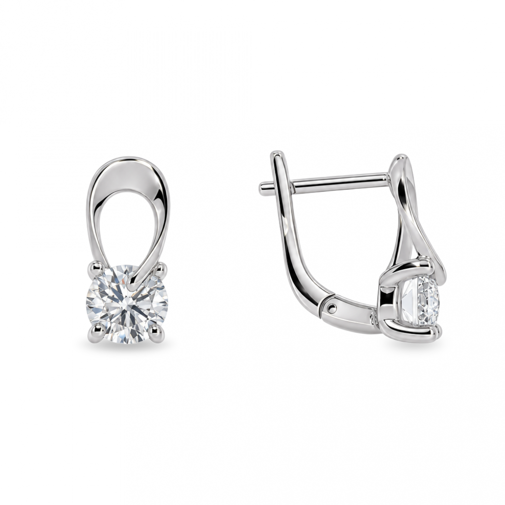 Silver earrings