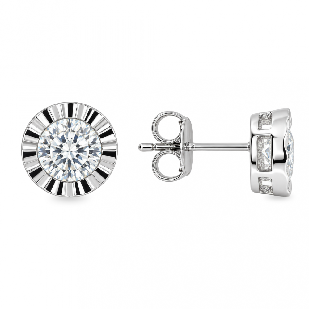 Silver earrings