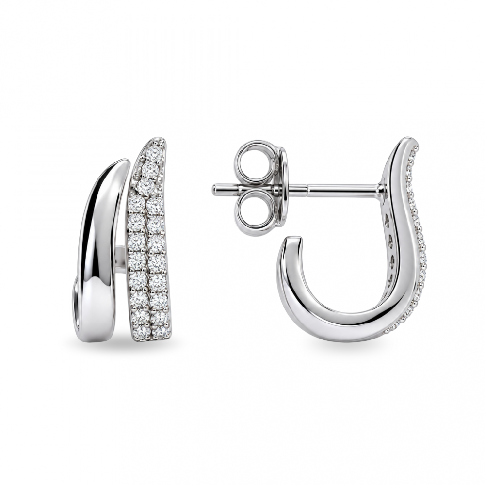 Silver earrings