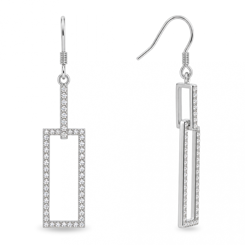 Silver earrings
