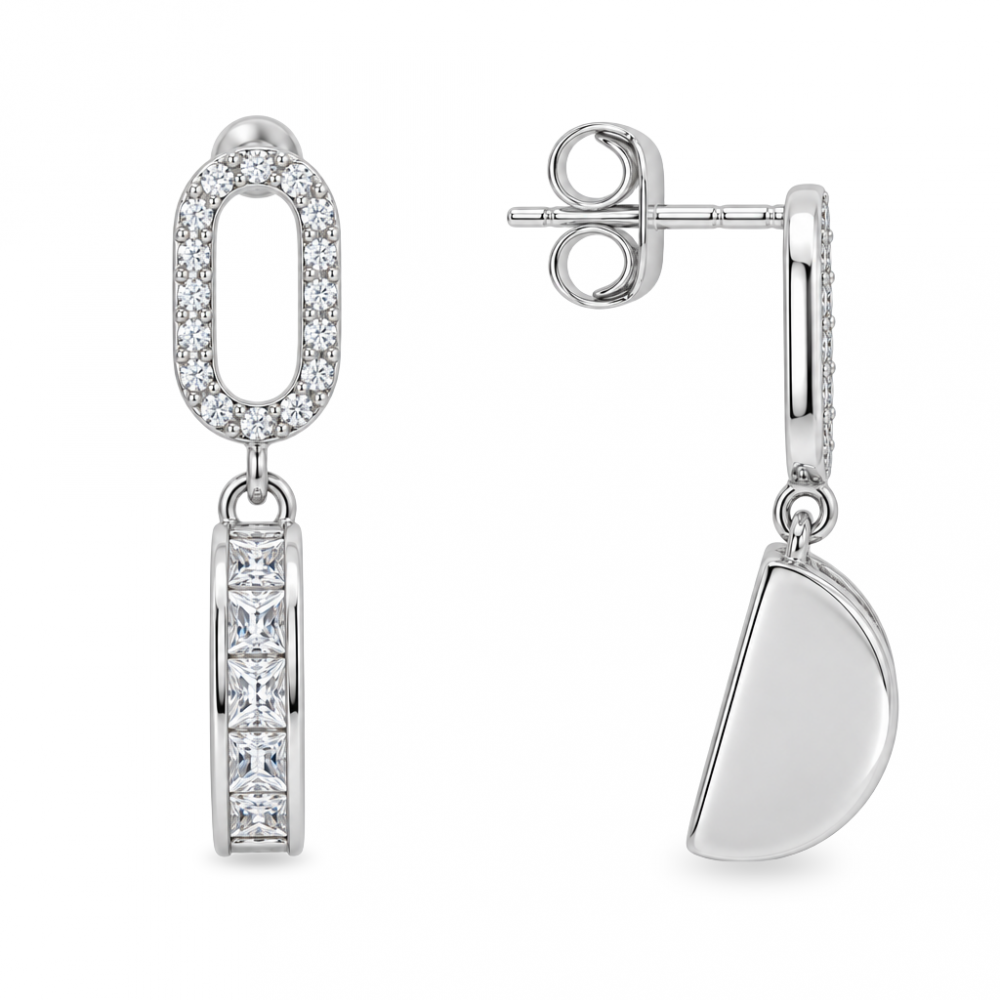 Silver earrings