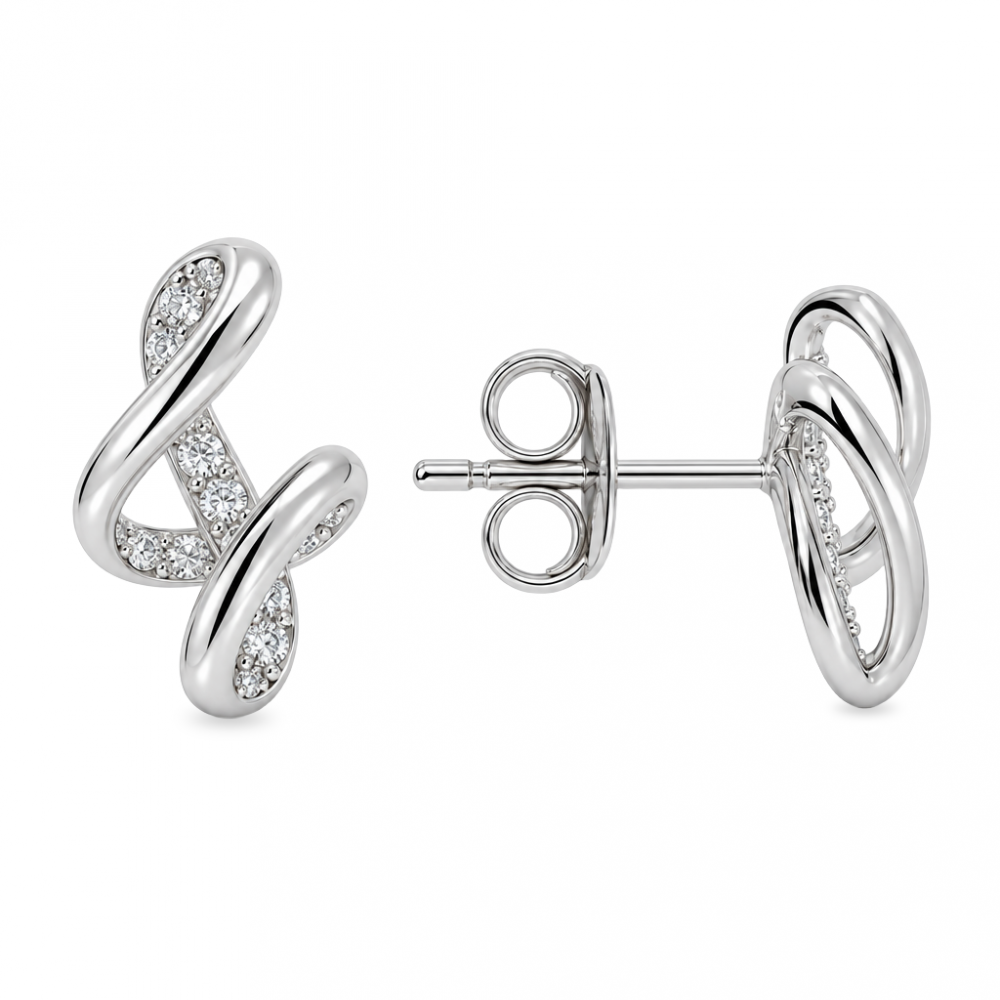 Silver earrings