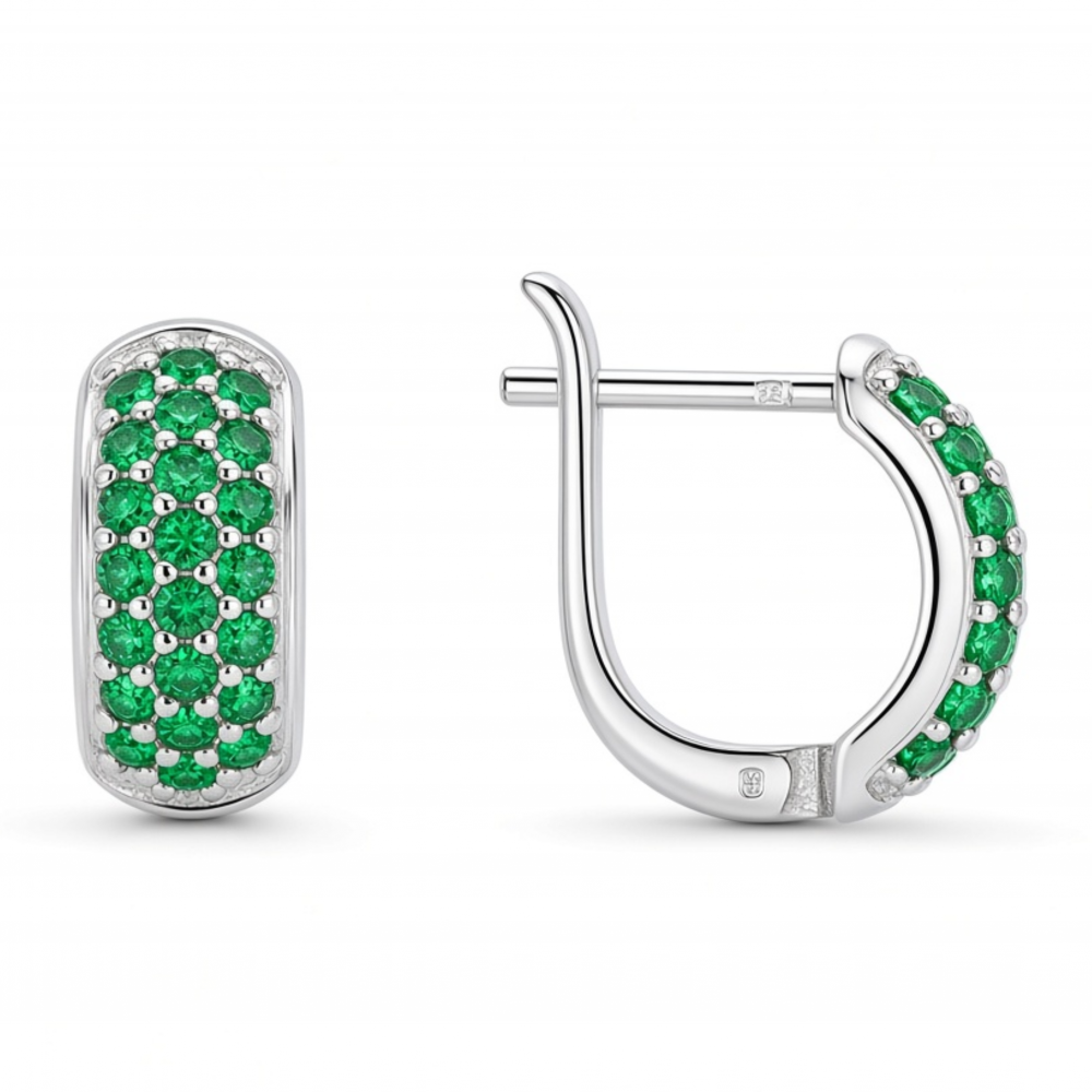 Silver earrings