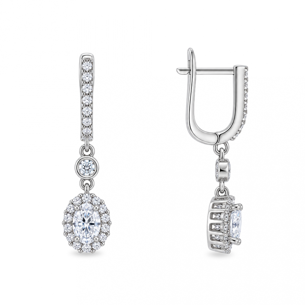 Silver earrings
