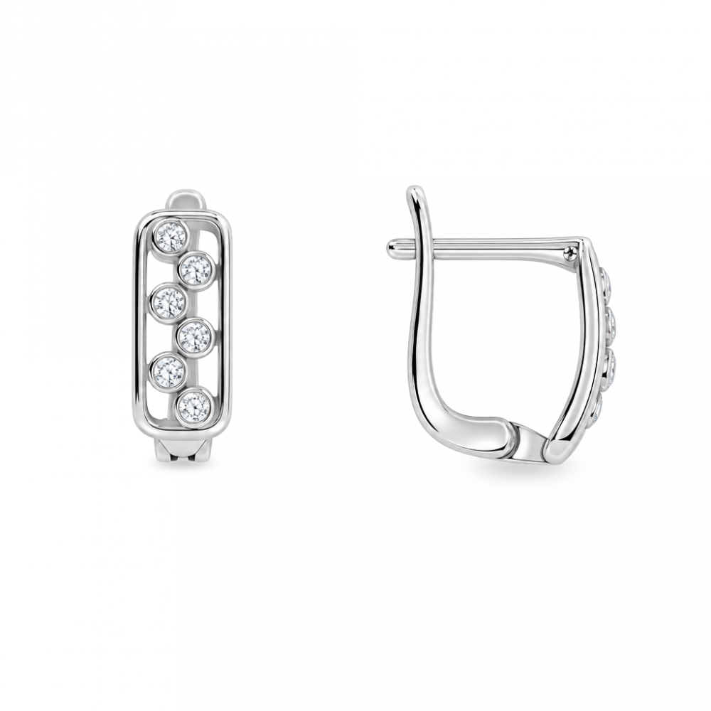 Silver earrings