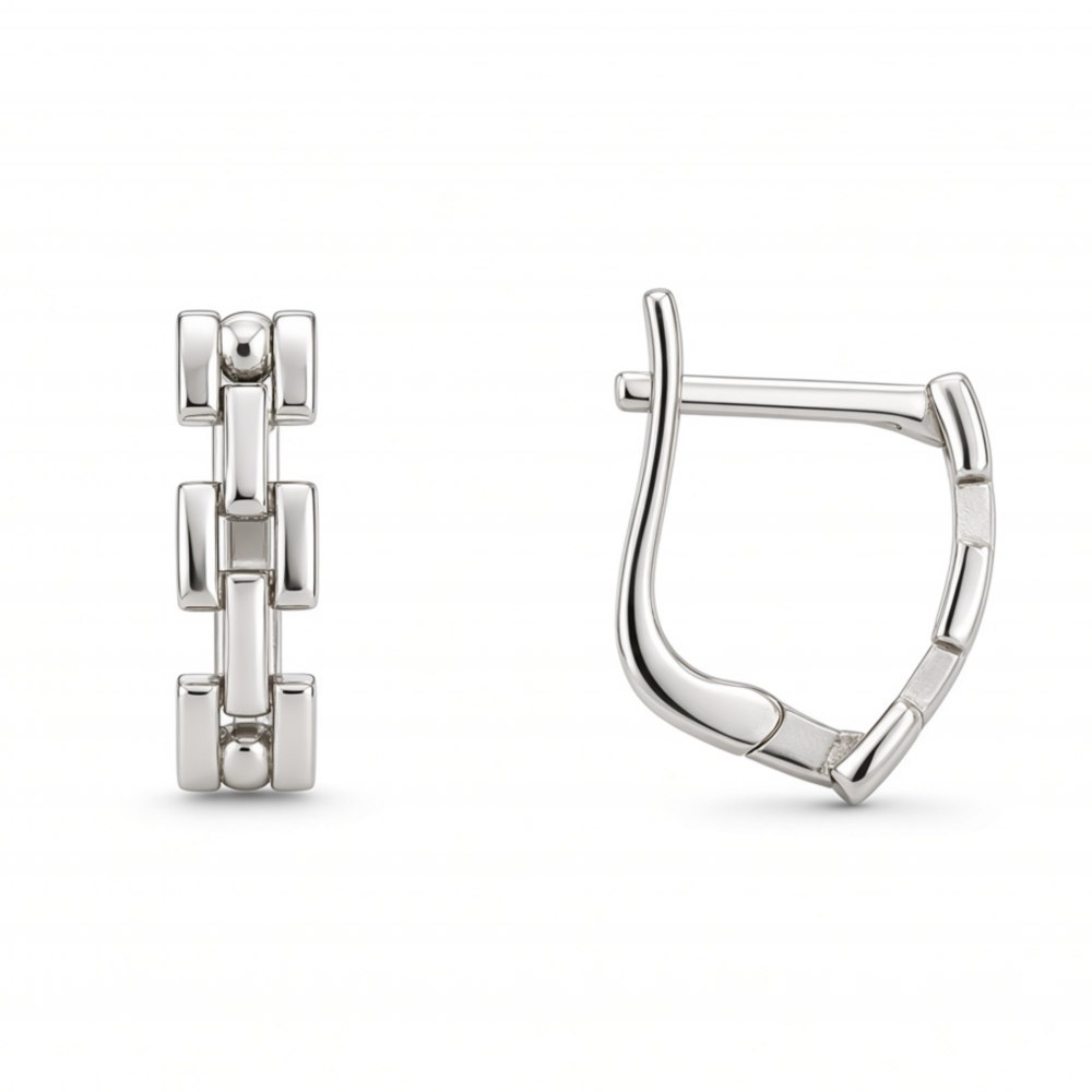 Silver earrings