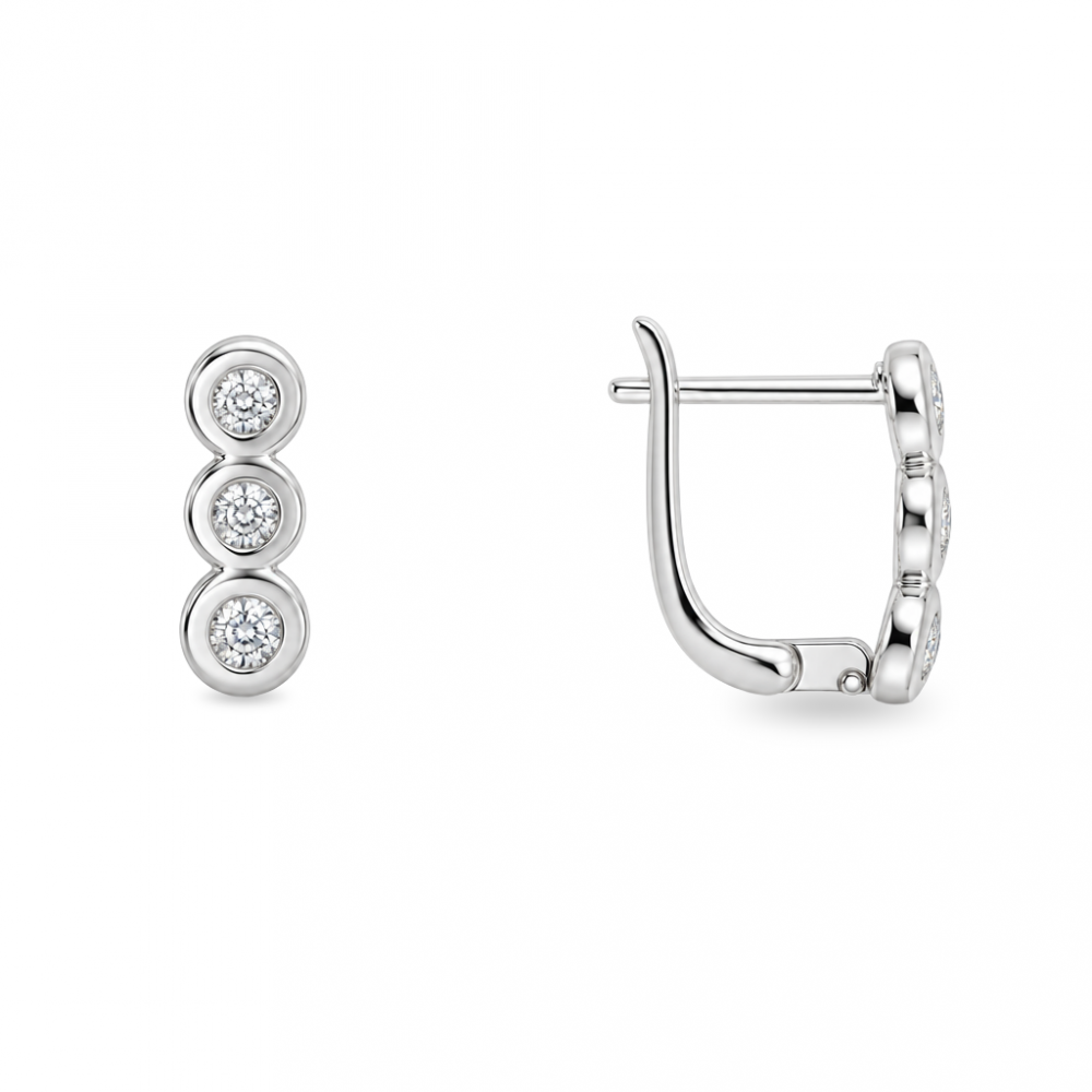 Silver earrings