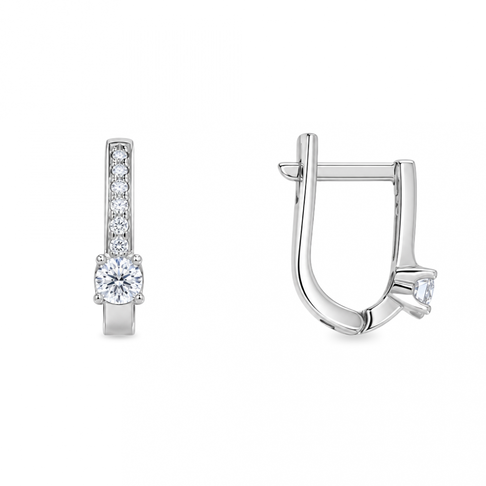 Silver earrings