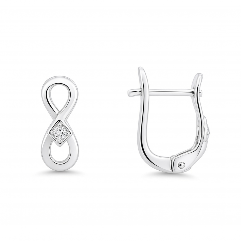 Silver earrings
