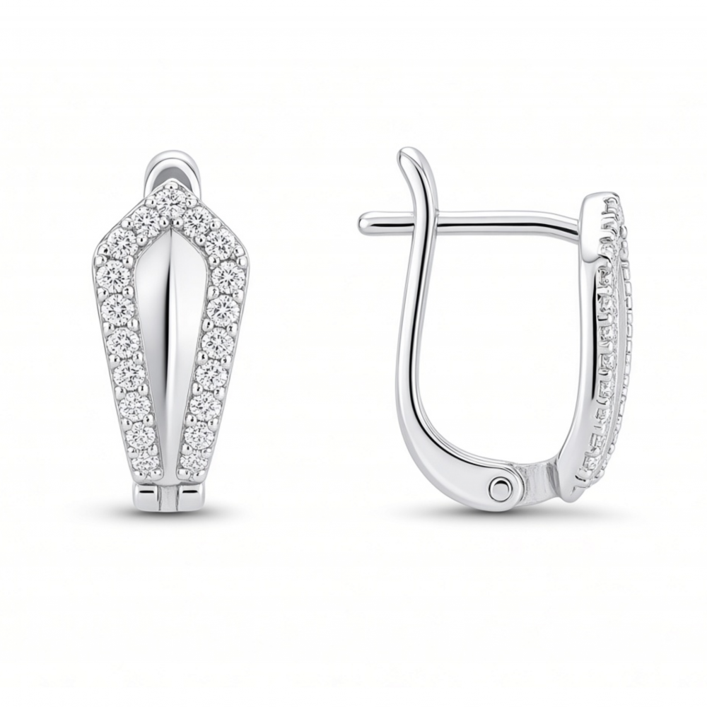 Silver earrings