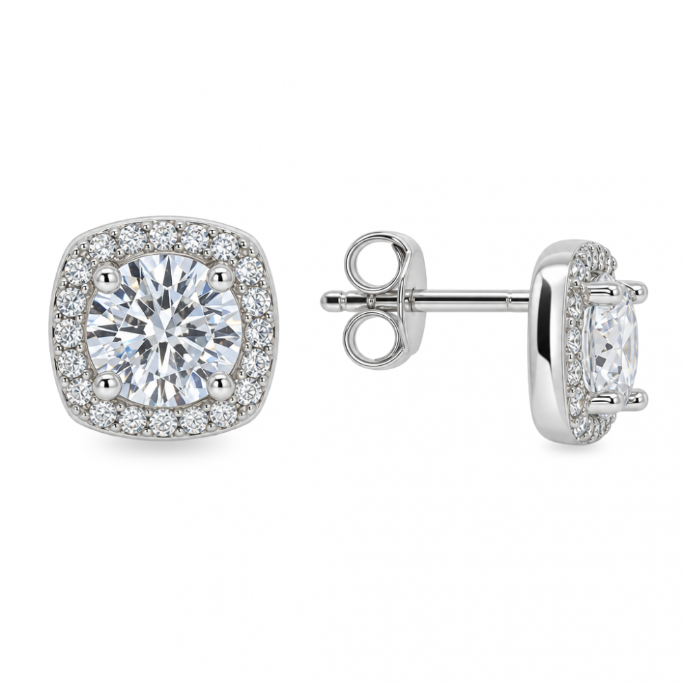 Silver earrings