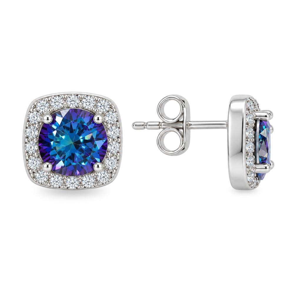 Silver earrings