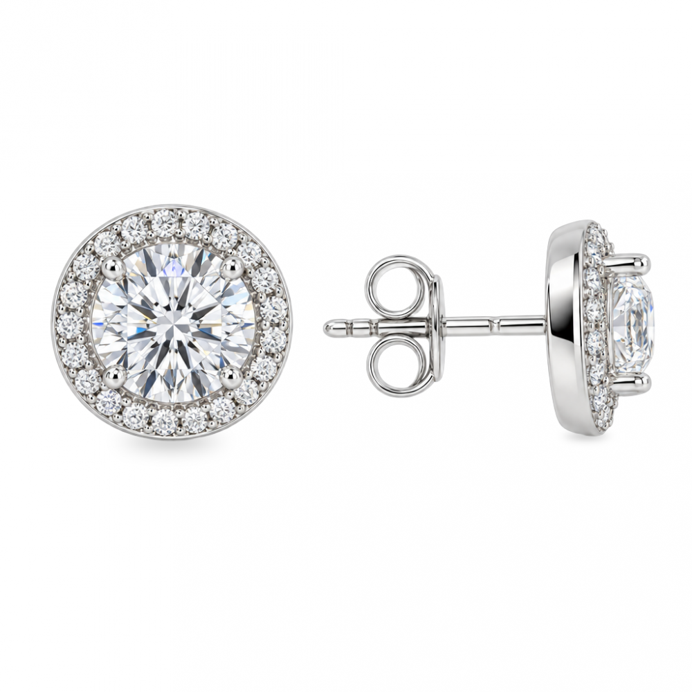 Silver earrings