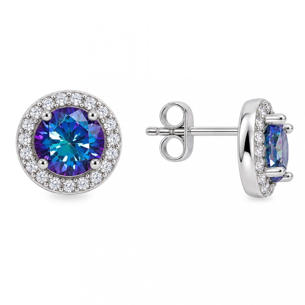 Silver earrings