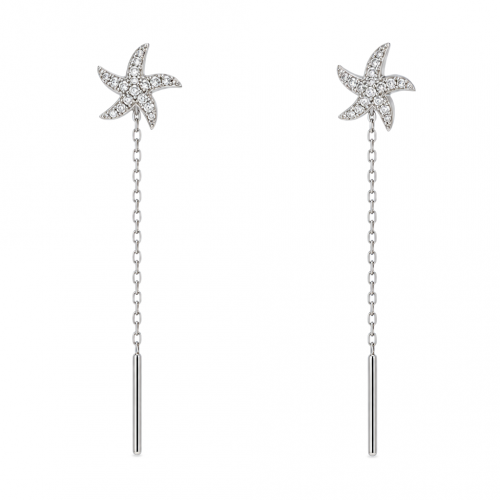 Silver earrings